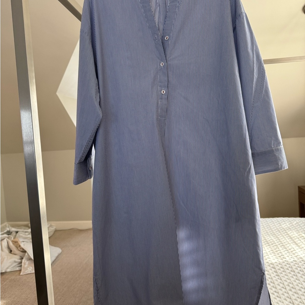 MERSEA Long Sleeve Blue Dress